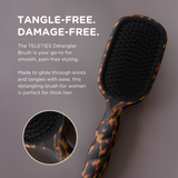 Teleties | Detangler Hair Brush for Thick Hair - Tortoise