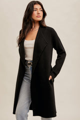 Hem + Thread | Drape Collar Longline Cardigan (Final Sale)