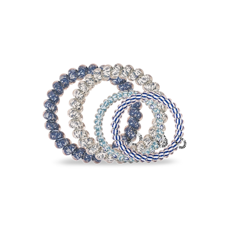 Teleties x Spartina | Hamilton - Large Spiral Hair Ties