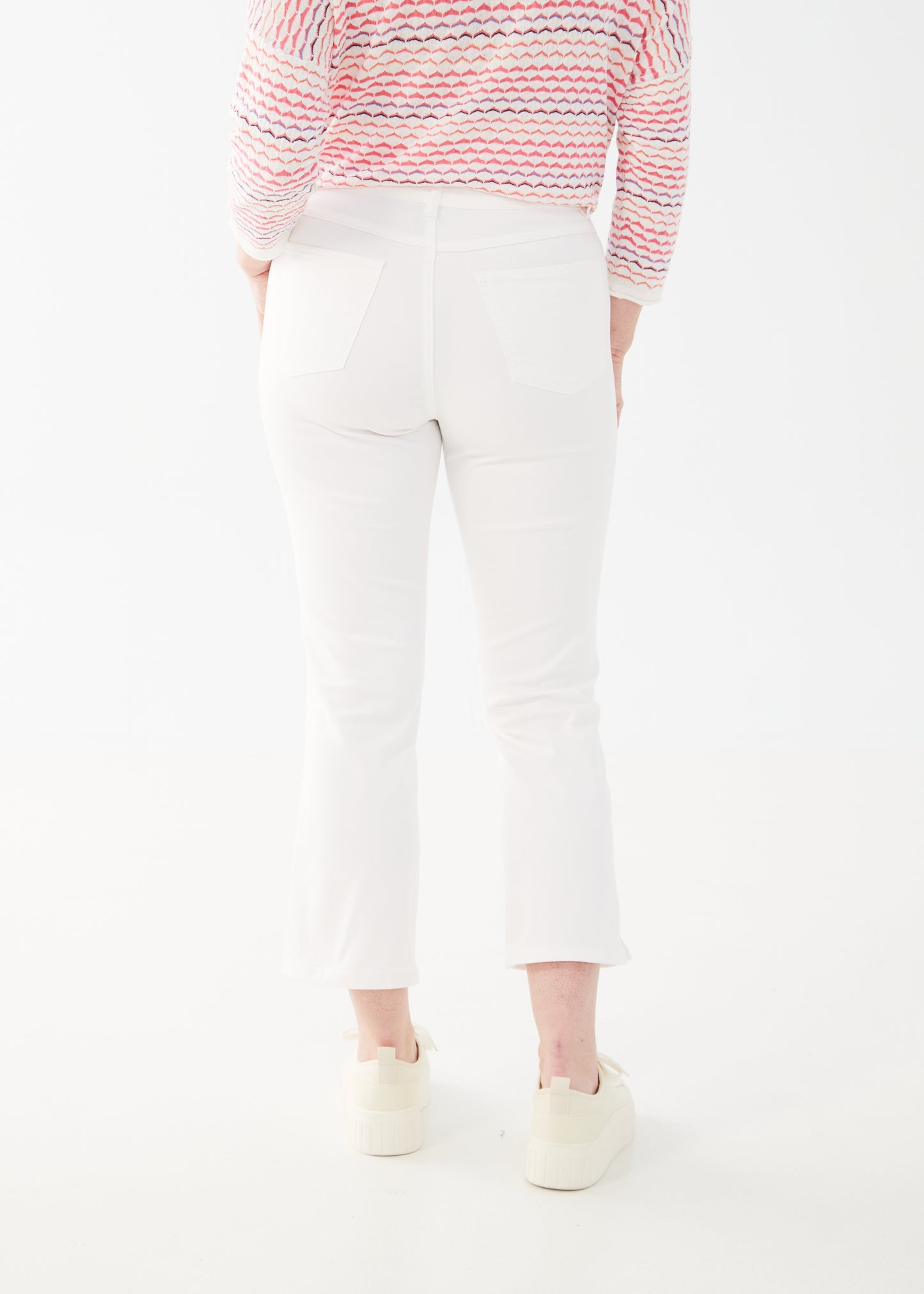 Olivia White Boot Crop Jeans