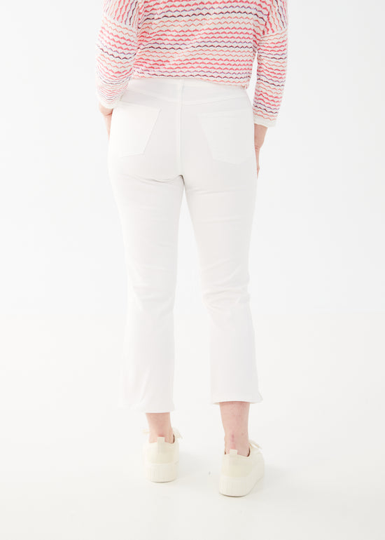 Olivia White Boot Crop Jeans