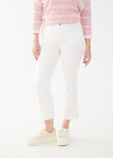 Olivia White Boot Crop Jeans