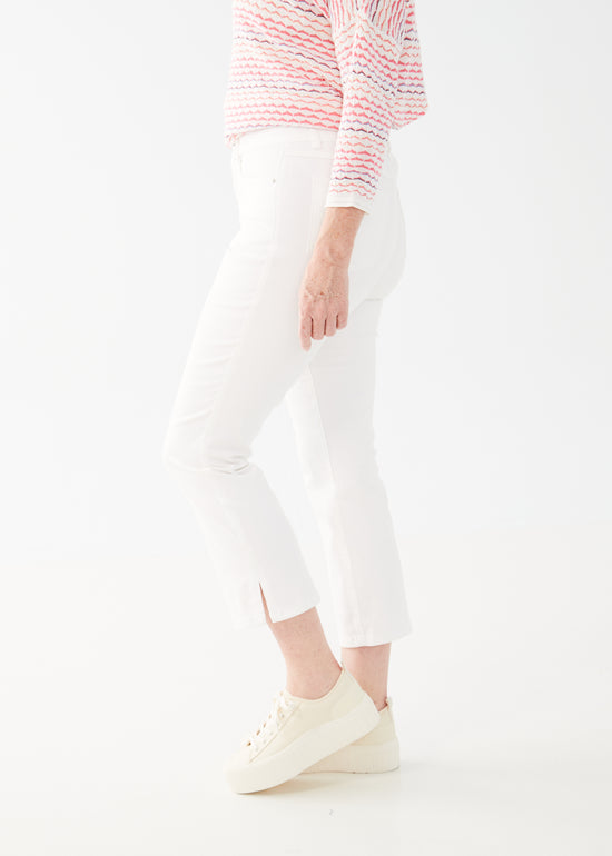 Olivia White Boot Crop Jeans