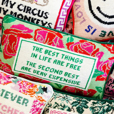 Furbish | Expensive Needlepoint Pillow