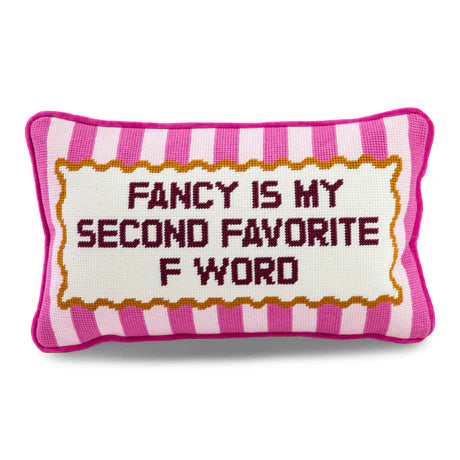Furbish | Fancy Needlepoint Pillow
