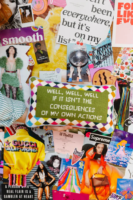 Furbish | Well Well Well Needlepoint Pillow