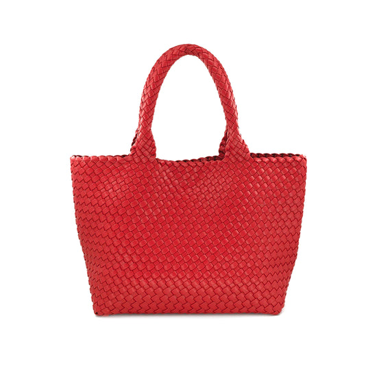 Red woven bag sales