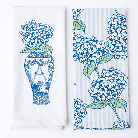 8 Oak Lane | Hydrangea Initial Kitchen Towel