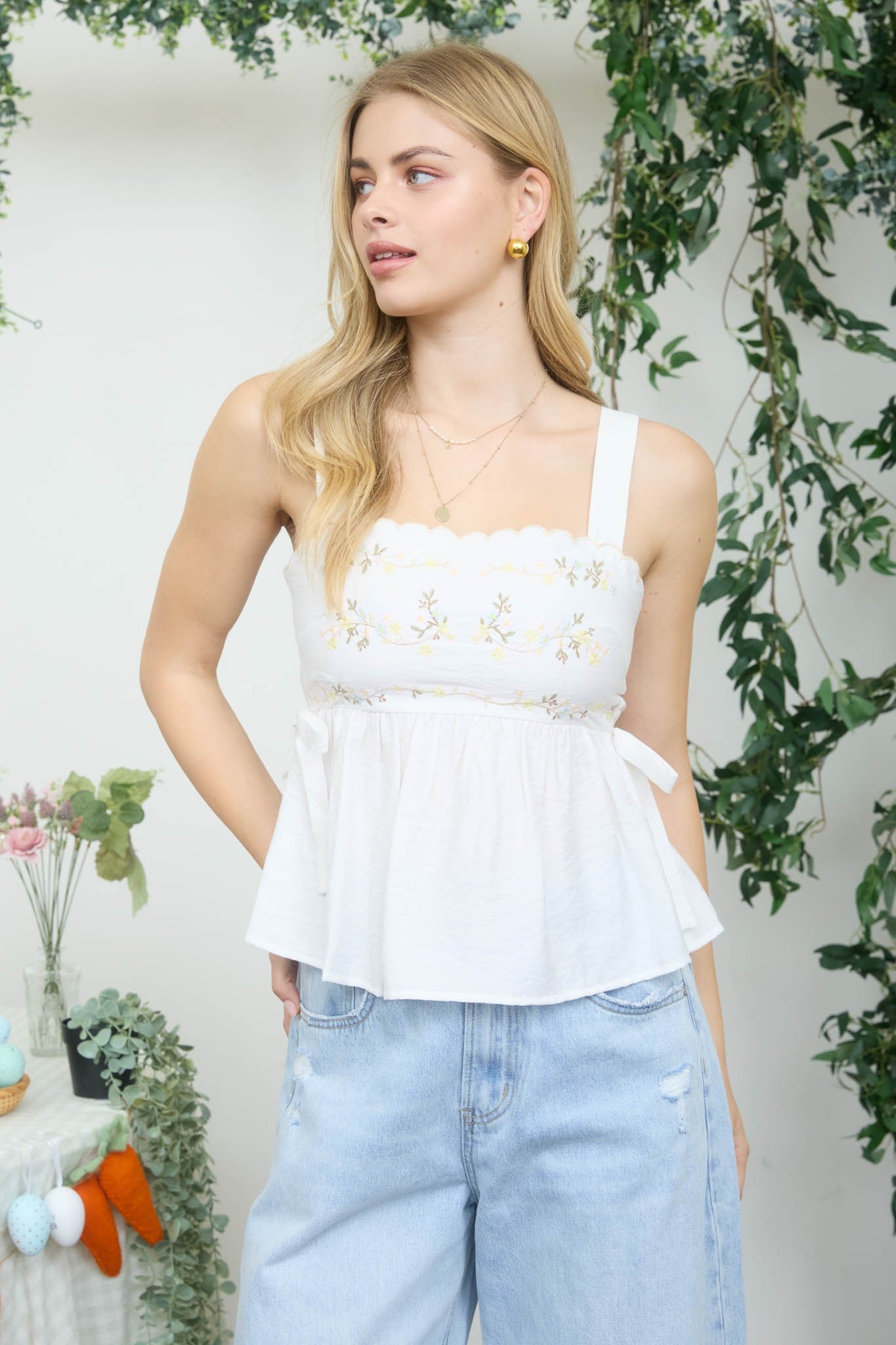 The Ember Meadow Embroidered Top