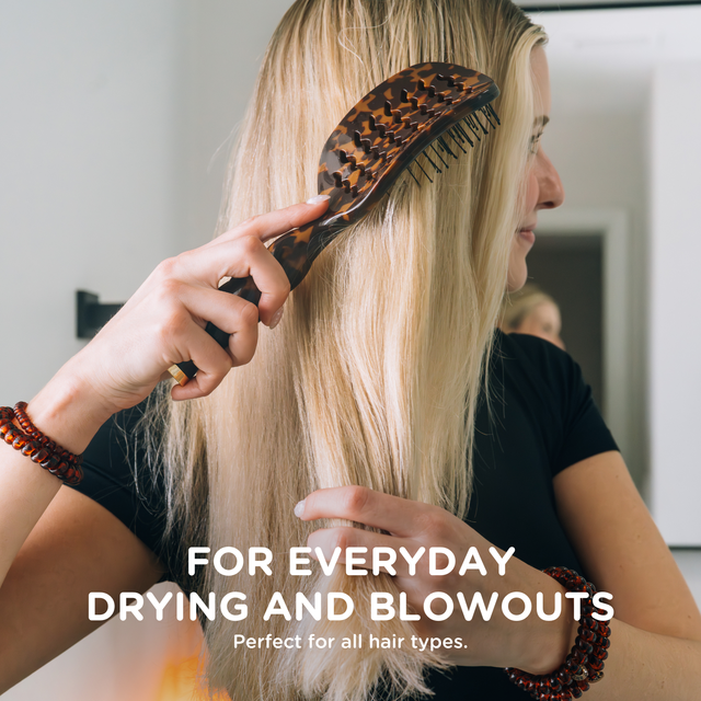 Teleties | Vented Hair Brush | Tortoise