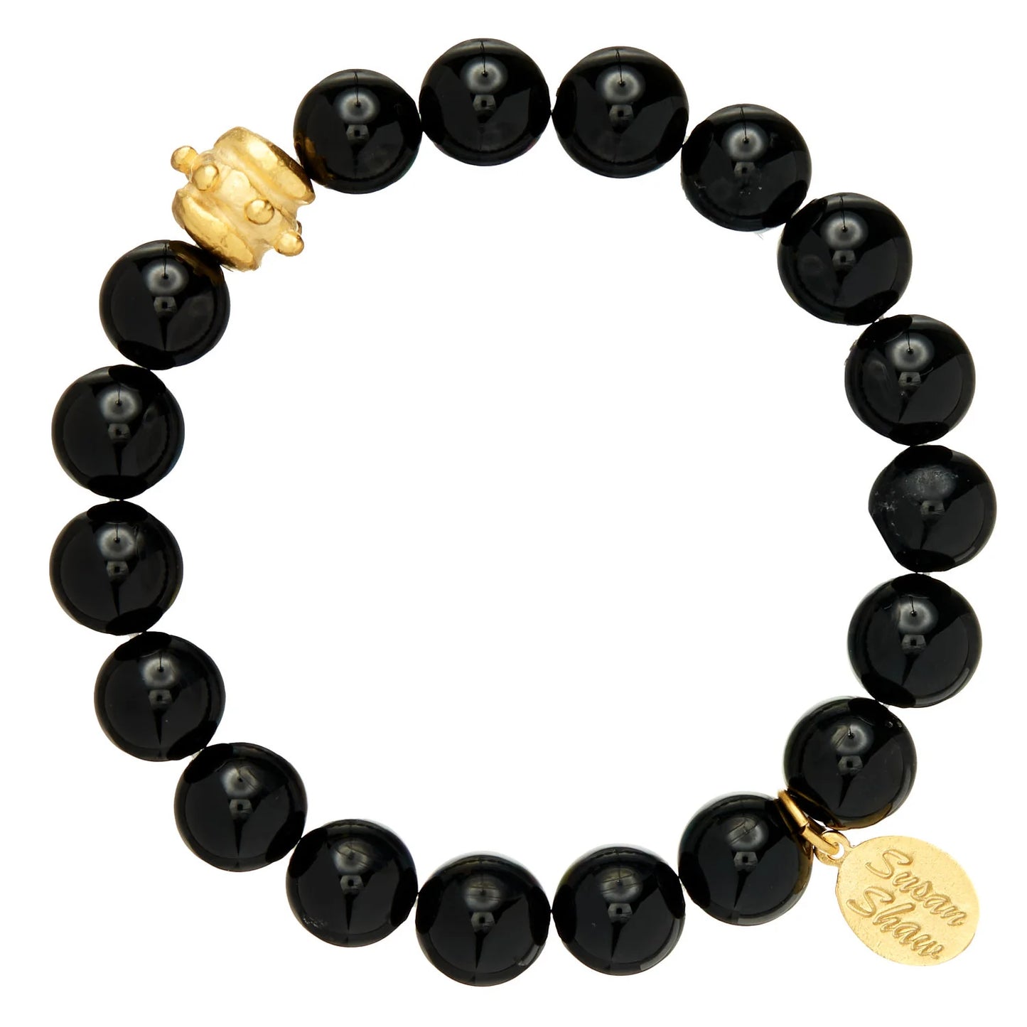 Susan Shaw | Bailey Stretch Bracelet - Black Onyx