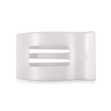 Teleties |  Flat Rectangle Hair Clip | Medium | Coconut White
