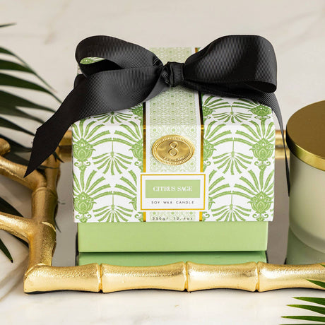 8 Oak Lane | Citrus Sage 3-Wick Boxed Soy Wax Candle
