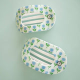 Teleties | Blue Marigold Medium Flat Round Hair Clip