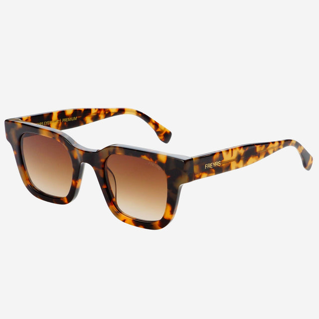 Freyrs | Atlas Acetate Mens Rectangular Sunglasses - Tortoise / Brown