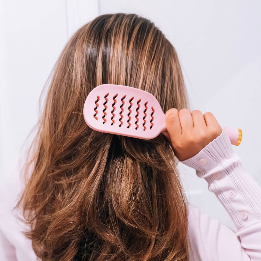Teleties | Vented Brush | Full Size | Bubblegum Pink