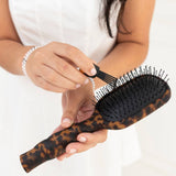 Teleties | Detangler Hair Brush for Medium Hair - Tortoise