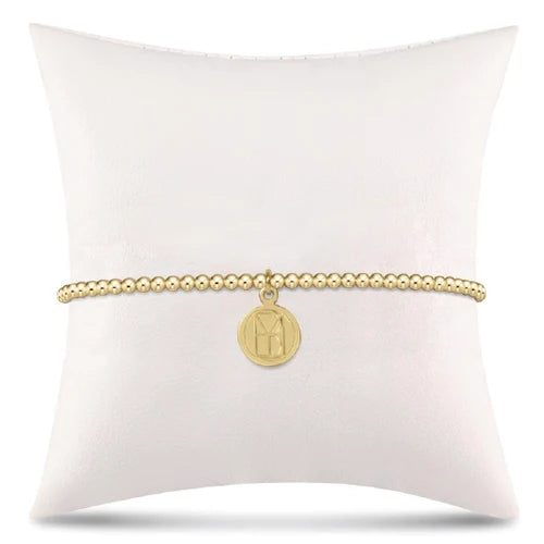 Enewton | Classic Gold 2mm Bead Bracelet - Be You. Small  Gold Disc