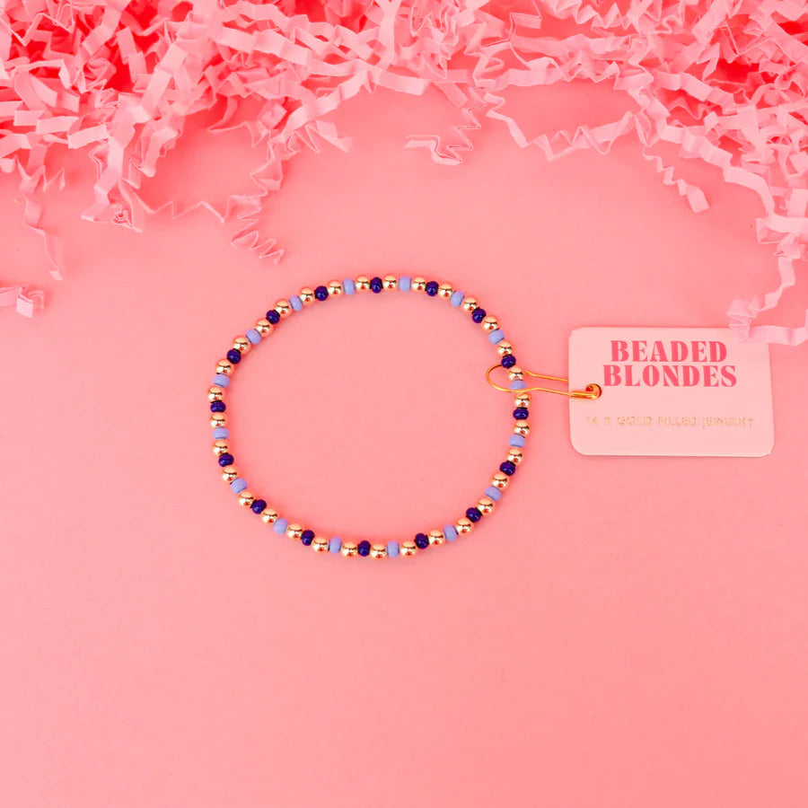 Beaded Blondes | Demi Bracelet in Denim