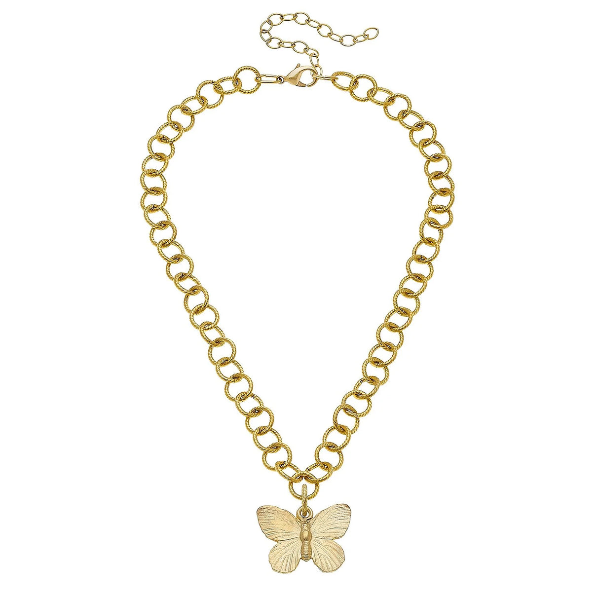 Susan Shaw | Butterfly Pendant Chain Necklace