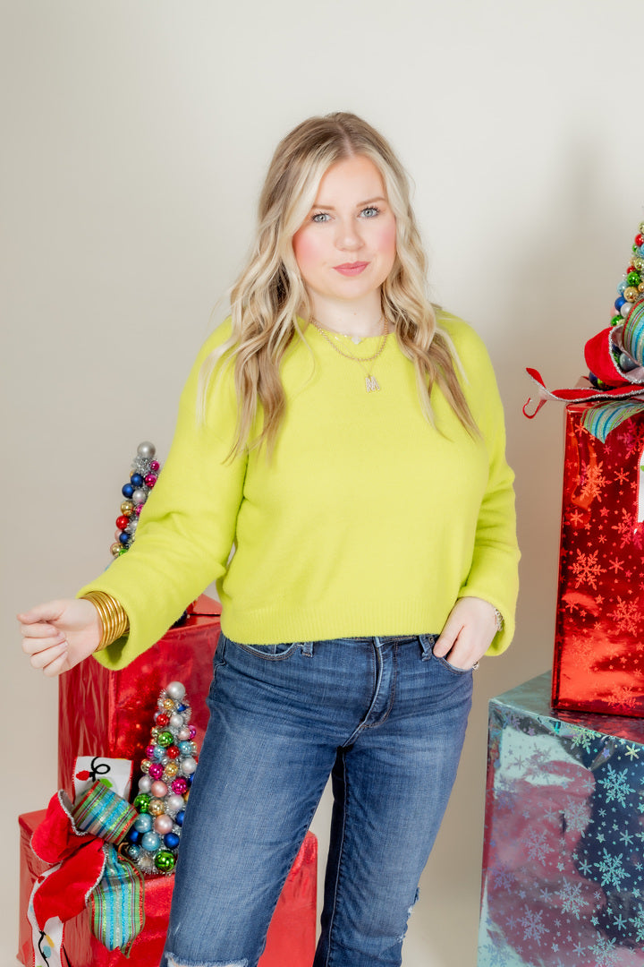The Sofia Round Neck Cropped Sweater