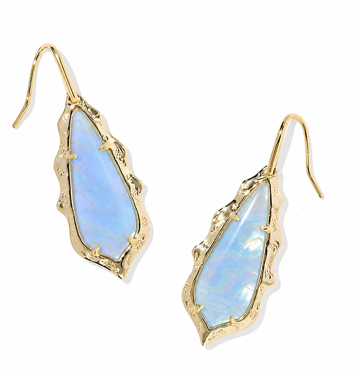 Kendra Scott | Adriana Scallop Frame Gold Drop Earrings