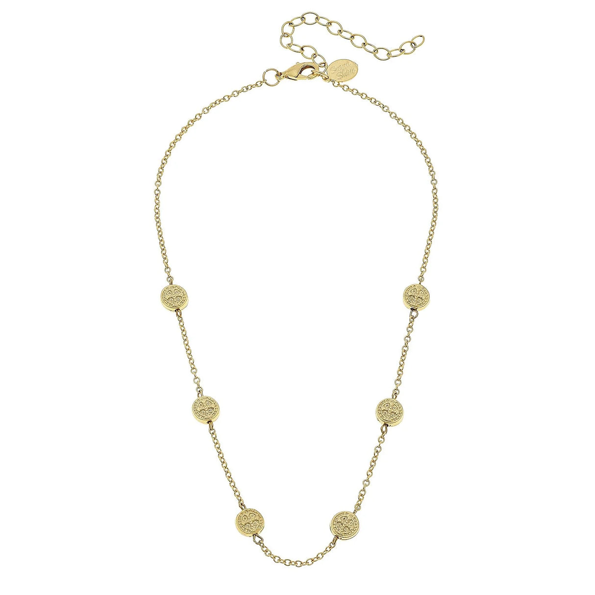 Susan Shaw | Dainty St. Benedict’s Coin Necklace