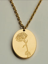 By Grace | Birth Flower Gold Necklace