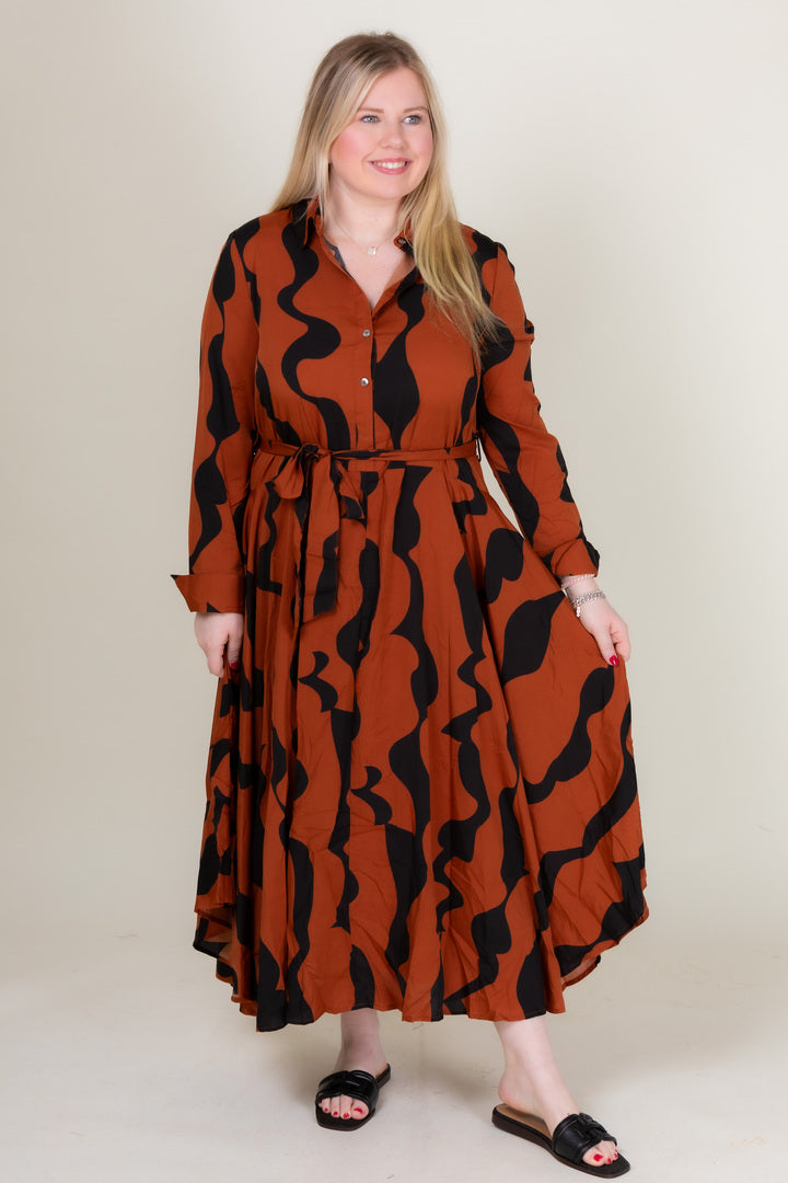 The Blakely Button Up Midi Dress