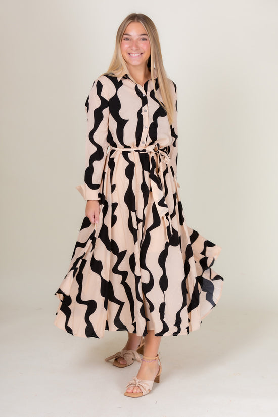 The Blakely Button Up Midi Dress