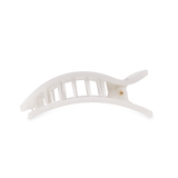 Teleties |  Flat Rectangle Hair Clip | Medium | Coconut White