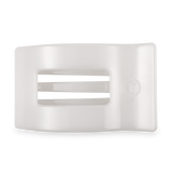 Teleties |  Flat Rectangle Hair Clip | Large | Coconut White