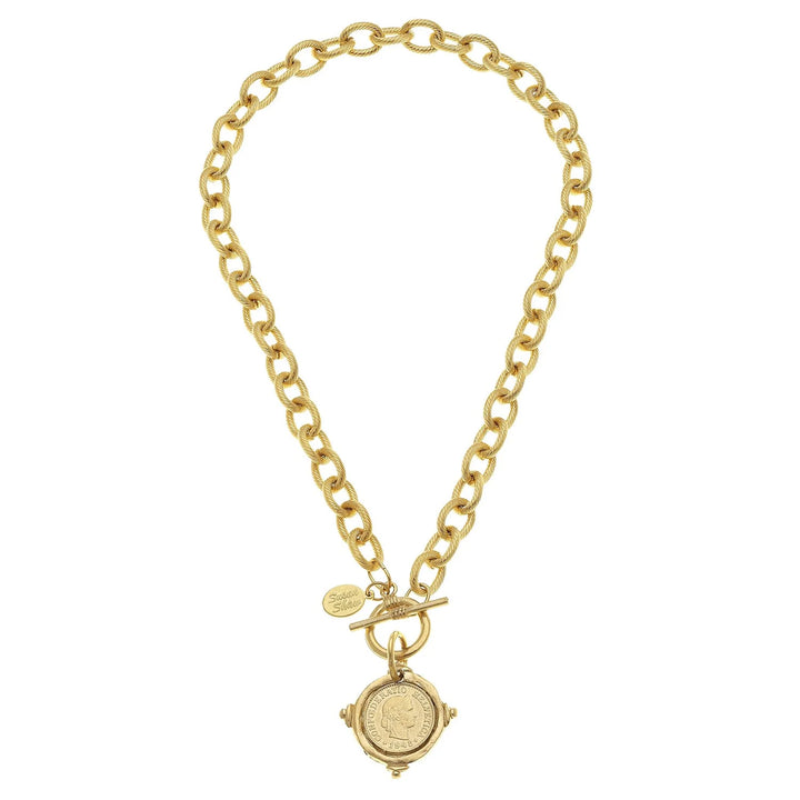 Susan Shaw | Coin Toggle Necklace