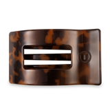 Teleties | Flat Rectangle Hair Clip | Large | Tortoise