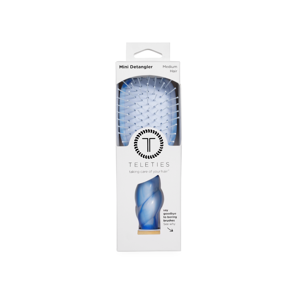 Teleties | Mini Detangler Brush | Medium | Tide & True