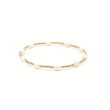 Erin Gray | Petite Patterned Rice Pearl Bracelet