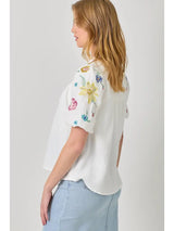 Garden Grace Embroidered Top