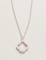 Spartina | SLV Necklace 18" Lucky One/Quatrefoil - Silver
