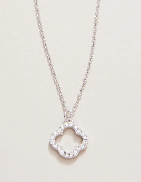 Spartina | SLV Necklace 18" Lucky One/Quatrefoil - Silver