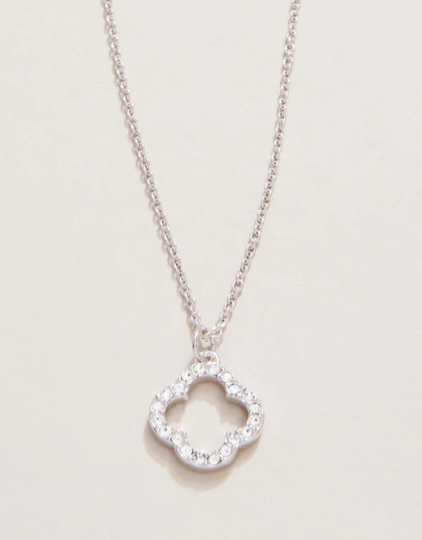 Spartina | SLV Necklace 18" Lucky One/Quatrefoil - Silver