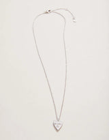 Spartina | SLV Necklace 18" Mama/Heart - Silver