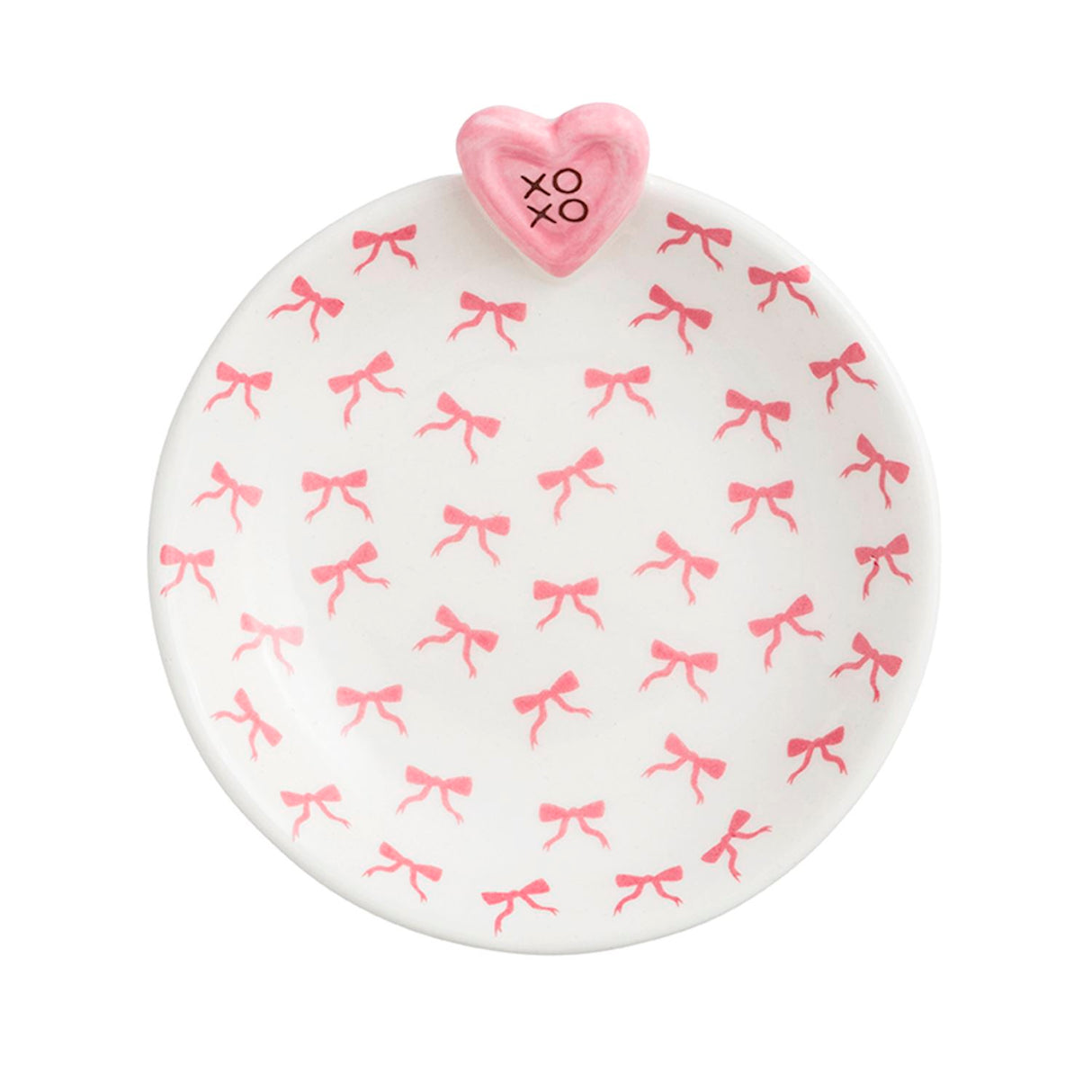 Mudpie | Pink Heart Tidbit Dish