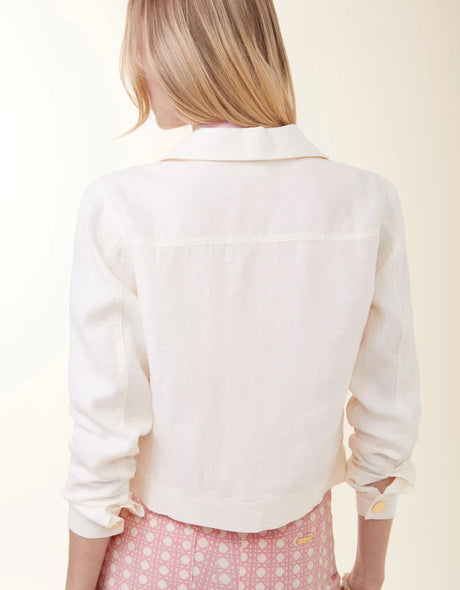 Spartina | Knox Linen Jacket Antique White
