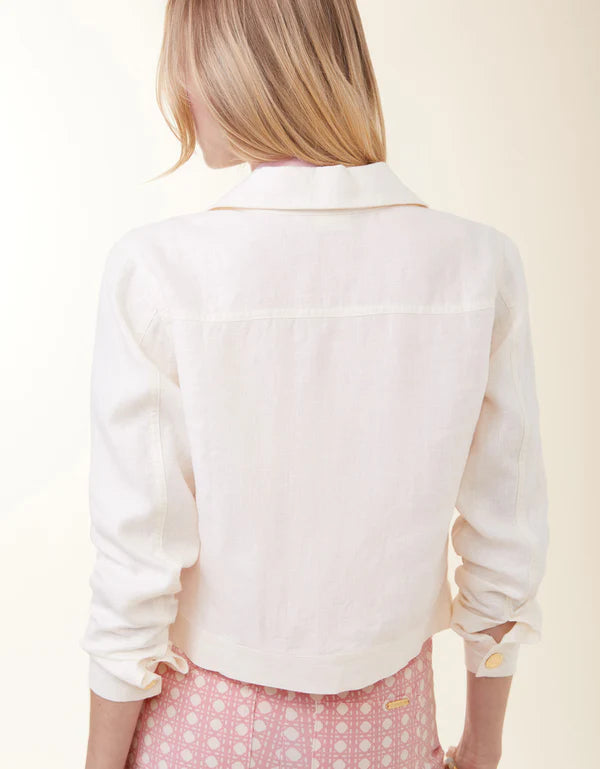 Spartina | Knox Linen Jacket Antique White