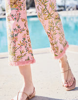Spartina | Maren Fringe Pant Enclave Bamboo Bird Cage Pink