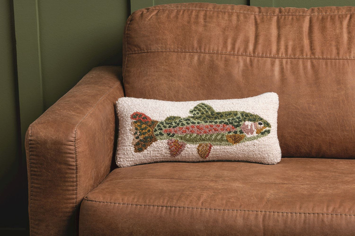 Mudpie | Trout Hooked Pillow