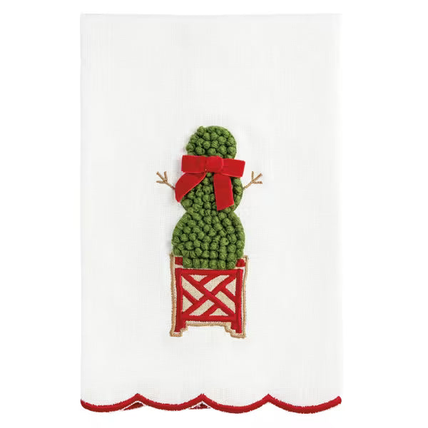 Mudpie | Snowman Topiary Towel
