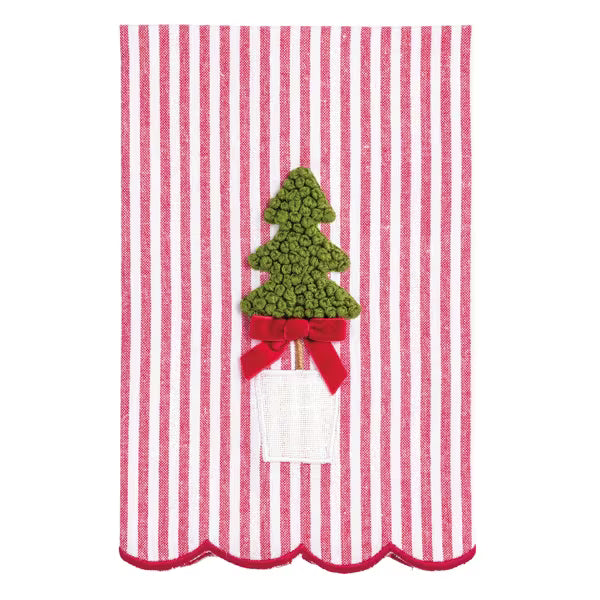 Mudpie | Stripe Topiary Towel