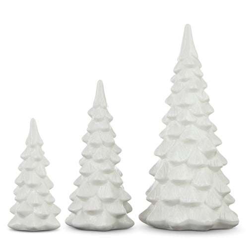 10.5" White Ceramic Trees