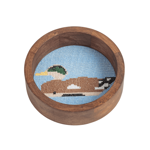 Mudpie | Wine Needlepoint Coaster